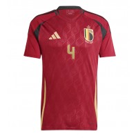 Echipament fotbal Belgia Wout Faes #4 Tricou Acasa European 2024 maneca scurta